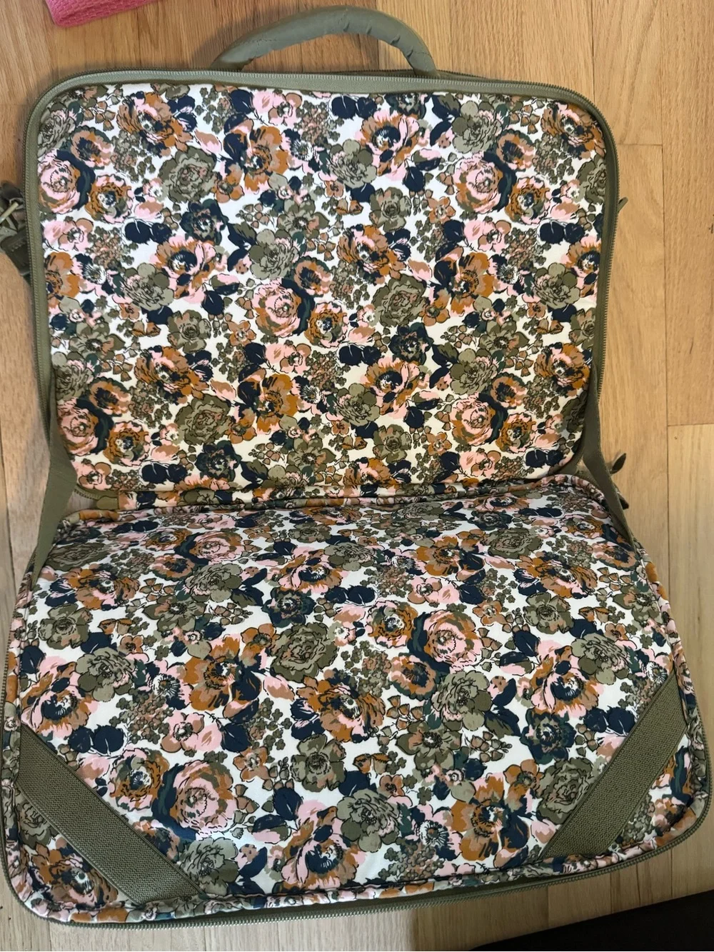 Vera Bradley Olive Quilted Laptop/Work Bag